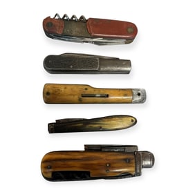 Lot of 5 Early Pocket Knives