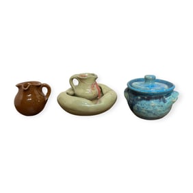 3 Pieces of Miniature Art Pottery