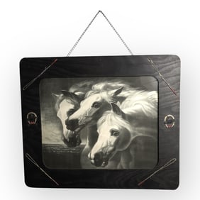 20th C Lithograph of Pharaoh?s Horses