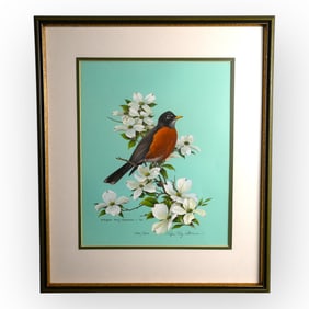 20th C American Robin Print