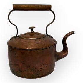 Unique 19th Century Copper Tea Kettle