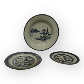 3 Pieces Of Early Canton China