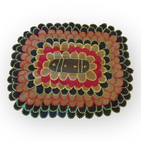 Amish Antique Elephant Tongue Rug