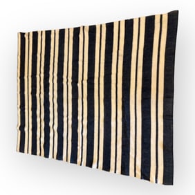 Black & White Wool Trade Blanket