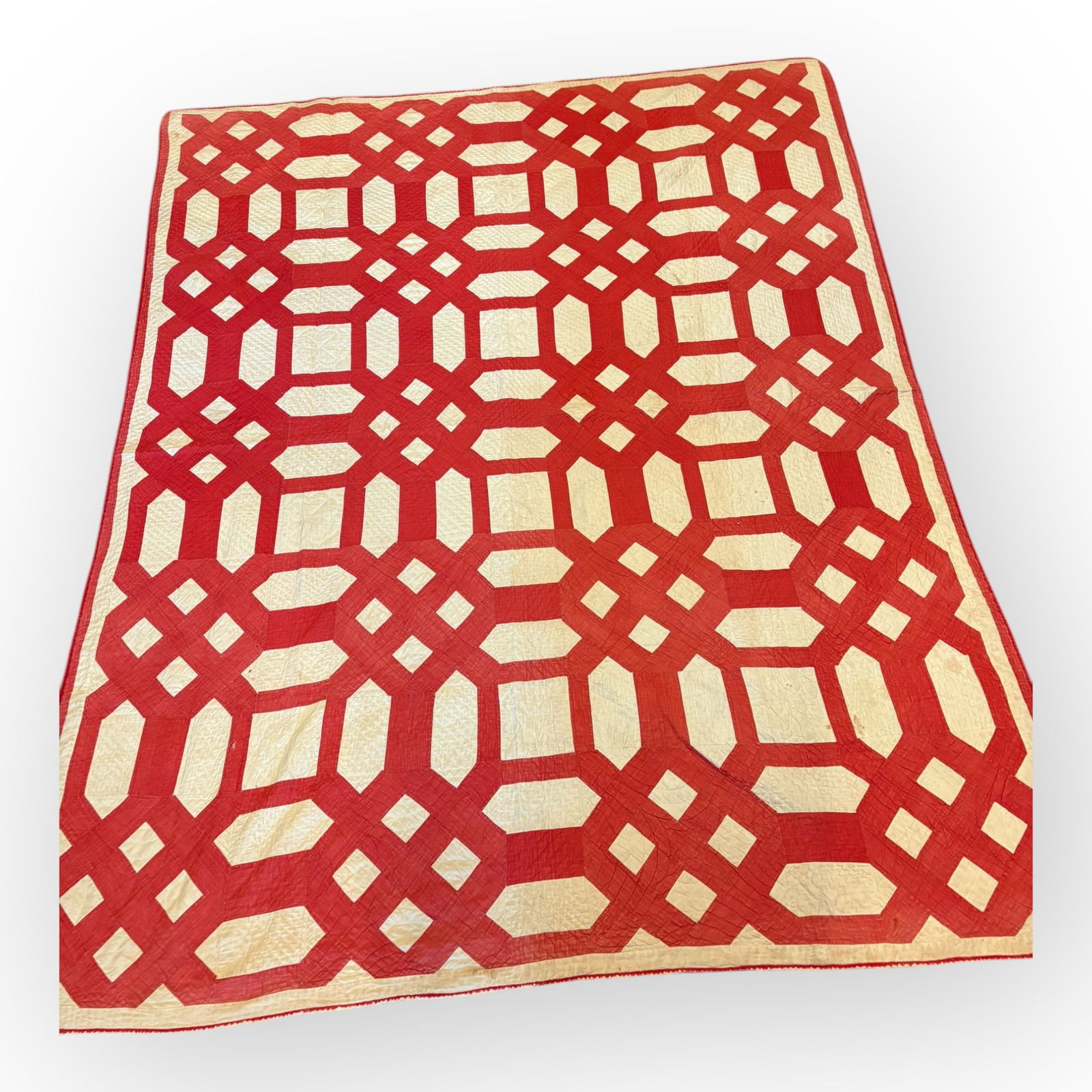 Red & White Quilt (1 of 2)