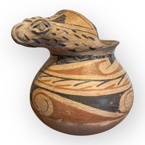 Rare Casas Grandes Effigy Prehistoric Snake Pot (Circa 1200-1400 AD)