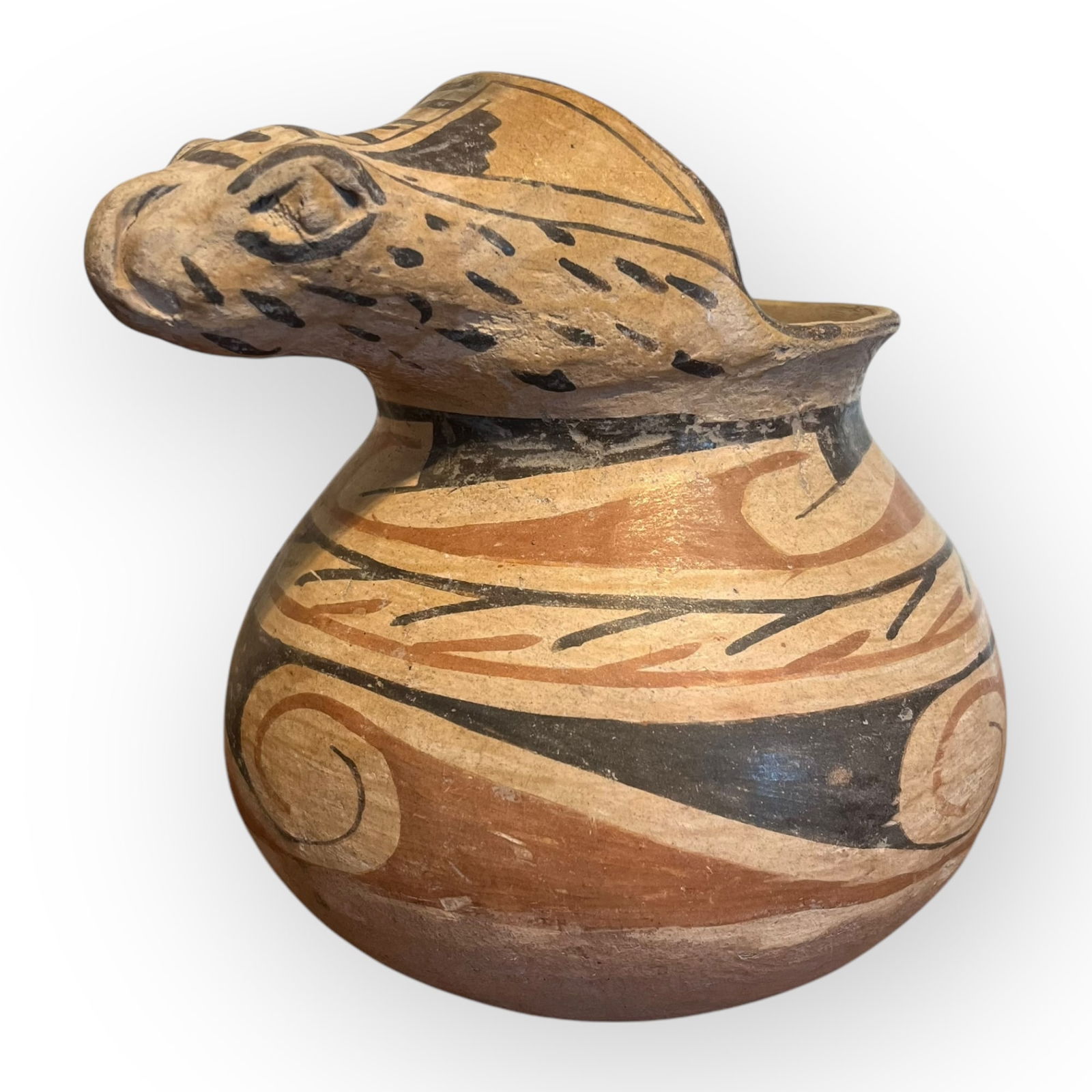 Rare Casas Grandes Effigy Prehistoric Snake Pot (Circa 1200-1400 AD) (1 of 3)