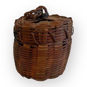 Miniature Lidded Basket
