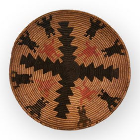 Figural California Basketry Tray