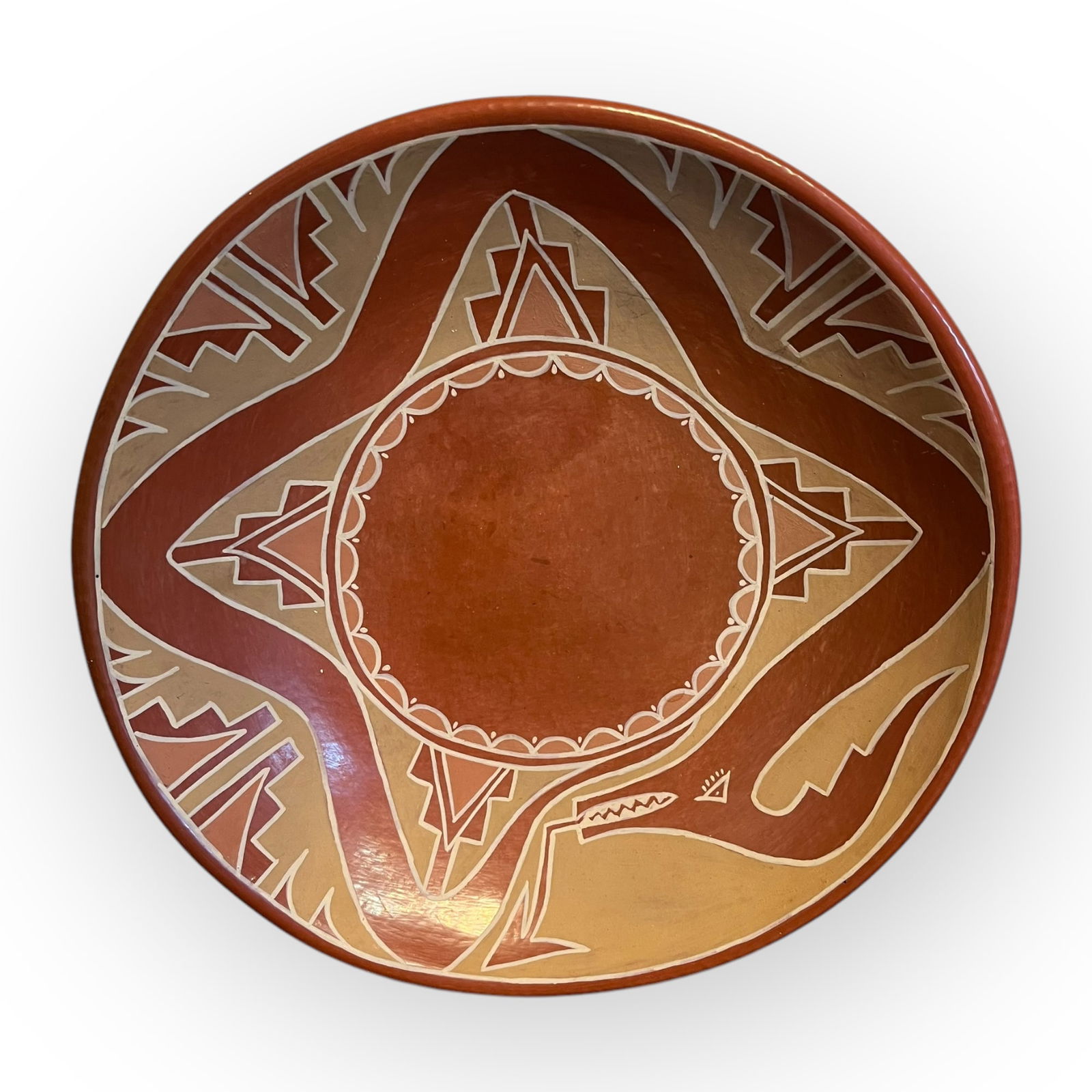 Massive Santa Clara Bowl (Flora Naranja, 1914-2000) (1 of 2)