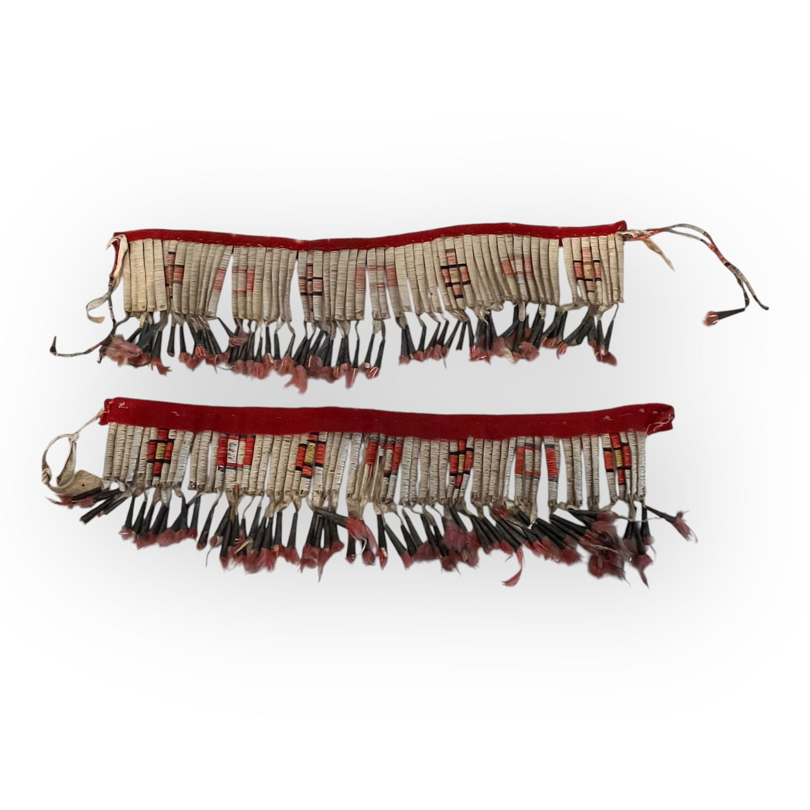 Pair of Early Sioux Quilled Arm Bands (1 of 3)