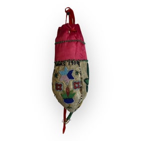 Dated 1909 Beaded Santee Sioux Bag