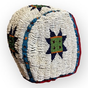 Native American (Sioux) Beaded Baby's Bonnet