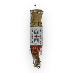 Sioux Beaded and Quilled Pipe Bag
