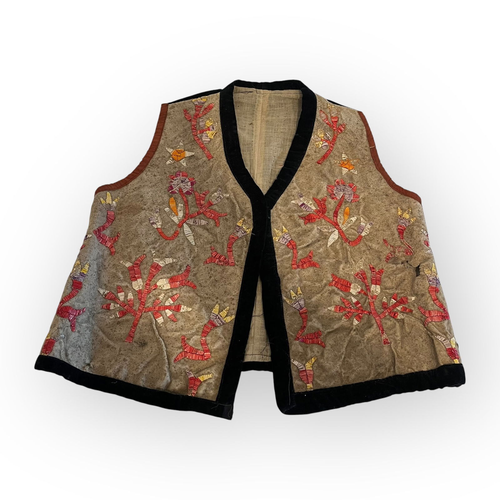 19th C. Santee Sioux Quilled Childs Vest (1 of 3)