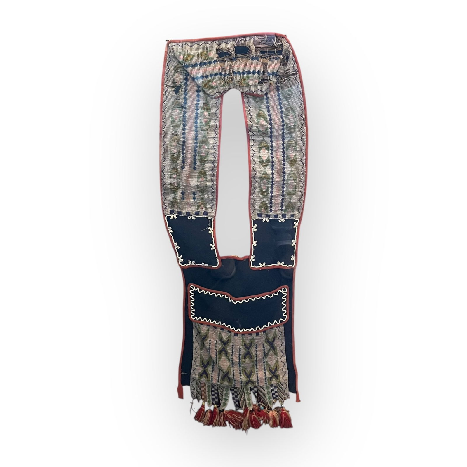 Circa 1880 Loom Beaded Bandolier Bag (1 of 5)