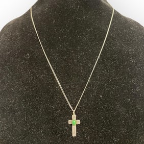 Rare Navajo Cross Pendant Necklace