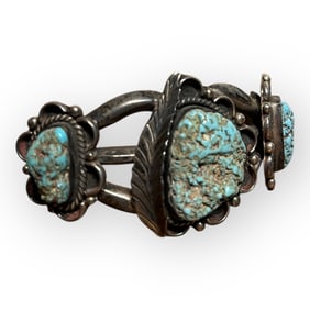 Navajo Bracelet Marked HJ