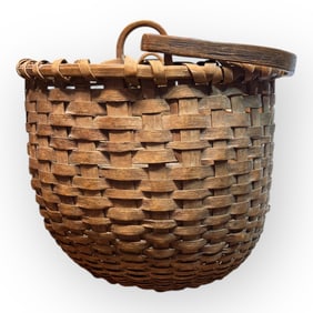 Large American Swing Handled Antique Basket