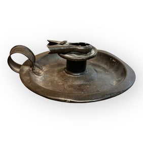 Civil War Era Tin Candle Holder