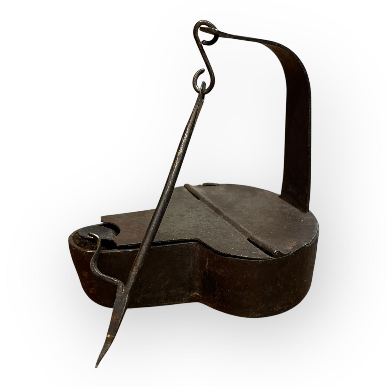 19th C Iron Forged Betty Lamp (1 of 1)