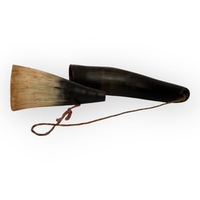 2 Antique Powder Horns