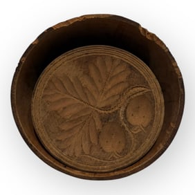 1800's Wood Plunger Butter Mold