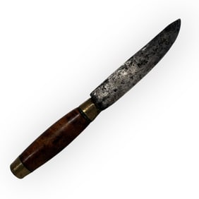 Early 1800s Burl Handle Knife