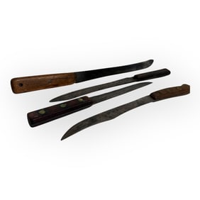 Four Antique Butcher Knives