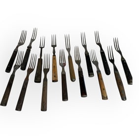 15 Various 19th Century Cutlery Forks