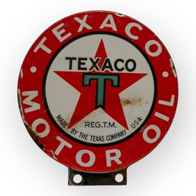 Original Porcelain Texaco Pump Plate
