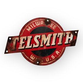 Vintage Telsmith Milwaukee Wis Metal Sign