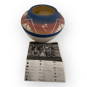 Signed Sioux Pottery Bowl