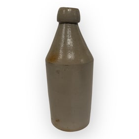 1800's Salt Glazed Crockery Bottle