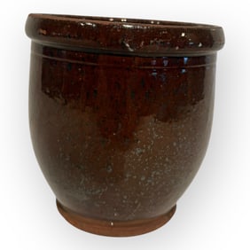 19th Century Redware Small Cream Pot