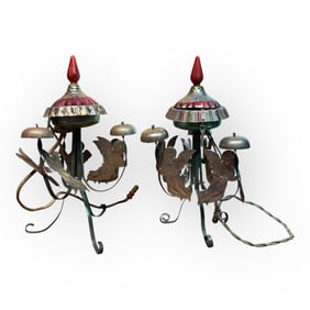 Pair of 1920s Keydel Electric Angel Chimes