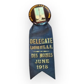 Circa 1918 Ladies G.A.R. Ribbon