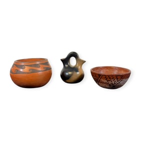 Group of 3 Southwest Pueblo Pottery Vessels