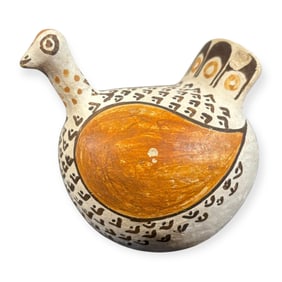 Signed Acoma Pueblo Pottery Turkey Figurine (Jesse Garcia, 1910-1999)