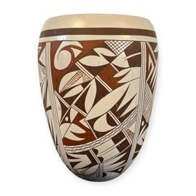 Superb Hopi-Tewa Large Vase by Frog Woman (Joy Navasie, 1919-2012)