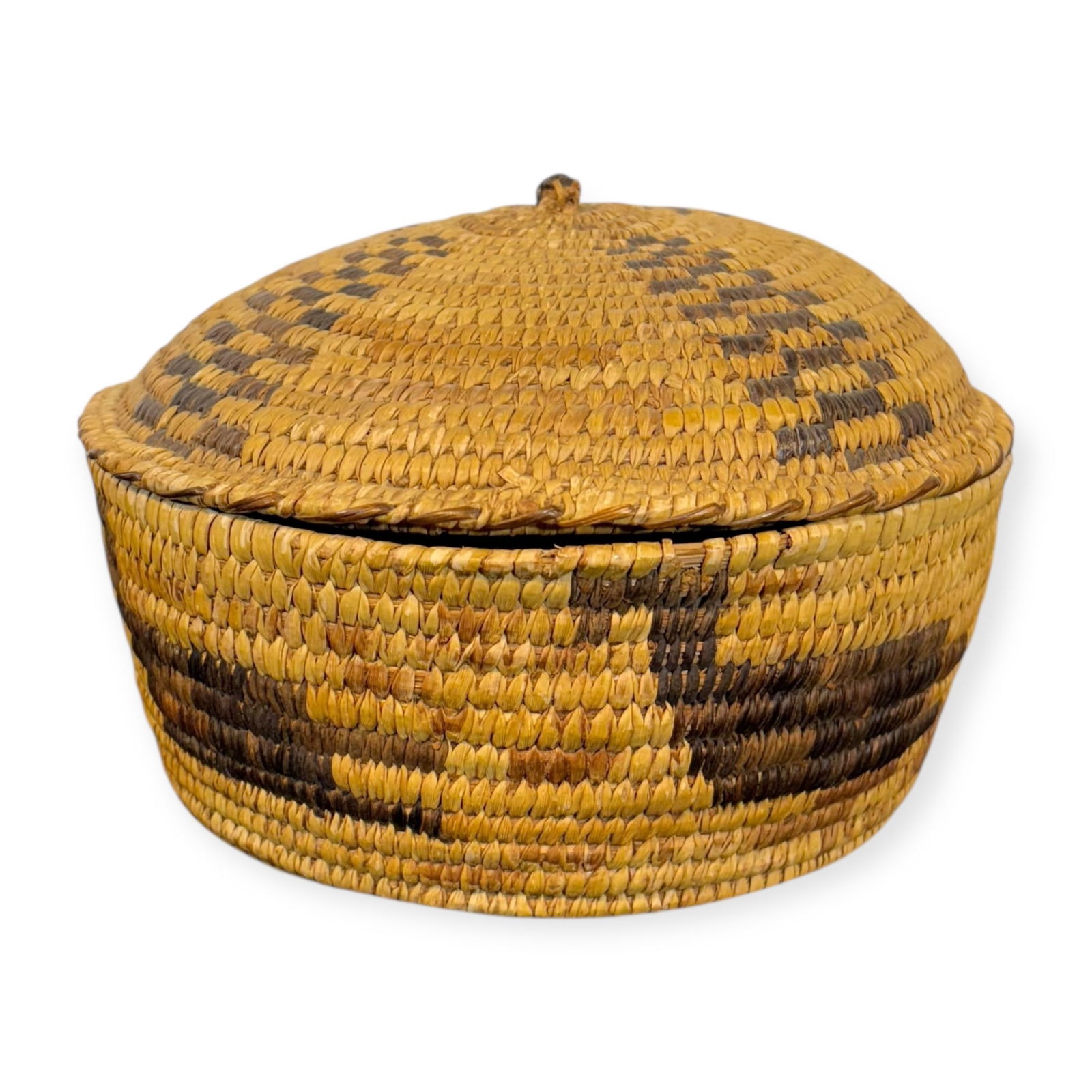 Tohono O'odham (Papago) Figural Basket With Lid (1 of 2)