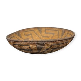 Early 13 Inch Pima Basketry Bowl