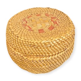 Northwest Coast Makah Lidded Basket