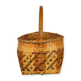 Antique Cherokee Handled Basket