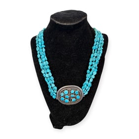 Turquoise Navajo Strand Belt