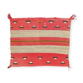 Early Navajo Single Saddle Blanket