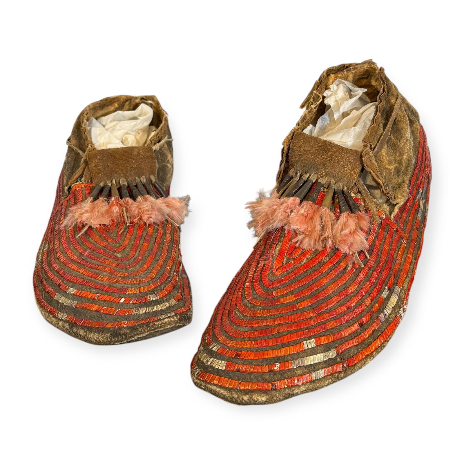 Fine & Rare Fully Quilled Moccasins (1 of 4)