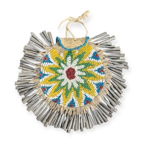 Fine Apache Circular Hide Pouch