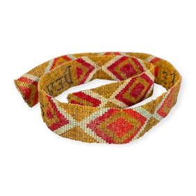 20th C Beaded Belt (DEVILS LAKE)