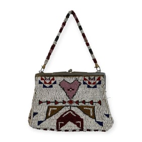 Late 19th C. Sioux Beaded Purse